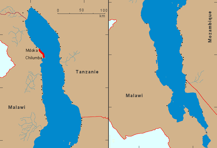 Distribution de Aulonocara ethelwynnae