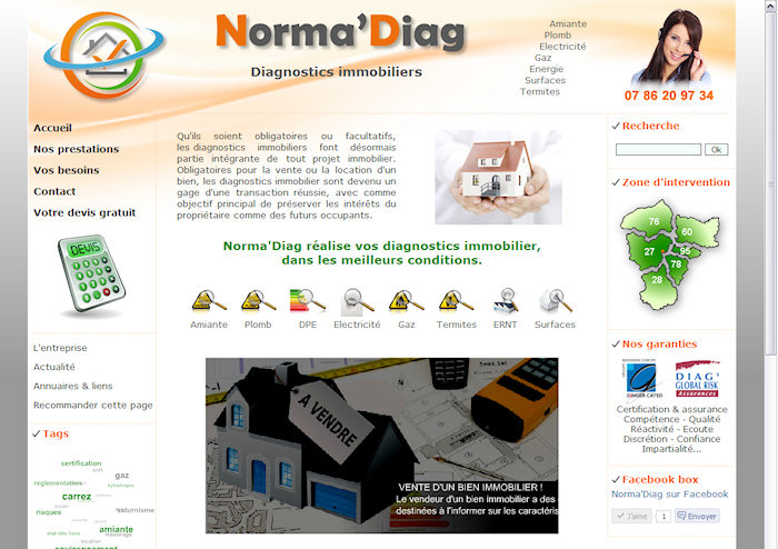 Site de Norma'Diag