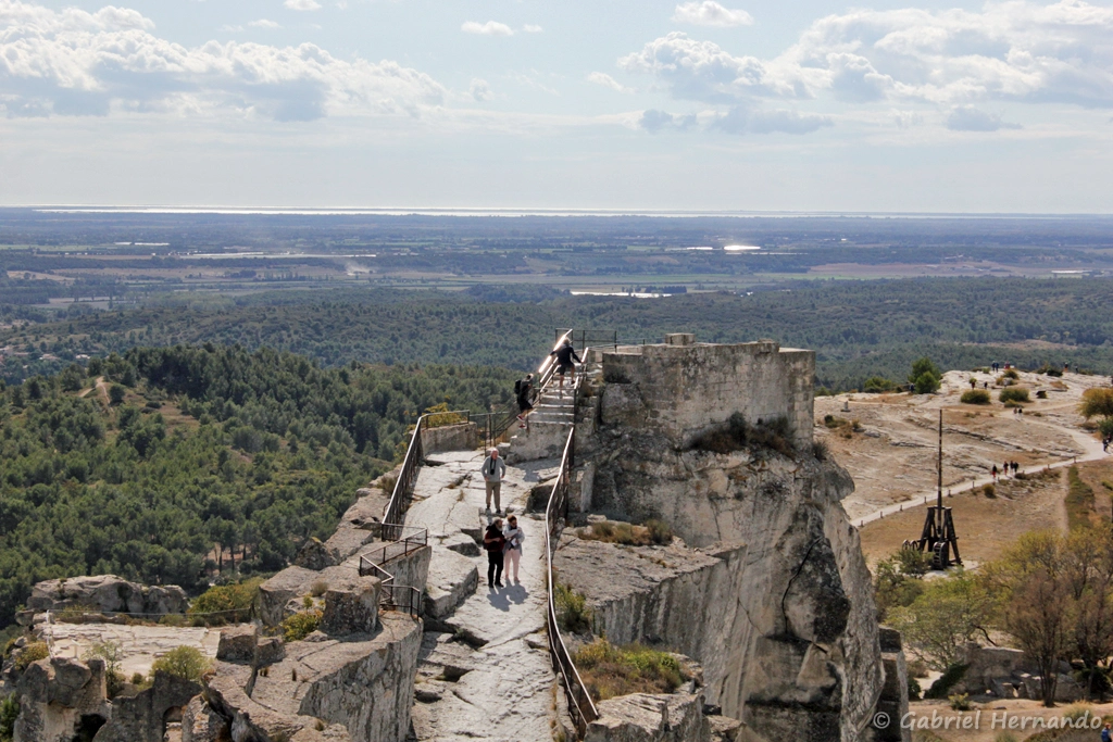 La tour Sarrasine et le château, depuis la tour Paravelle