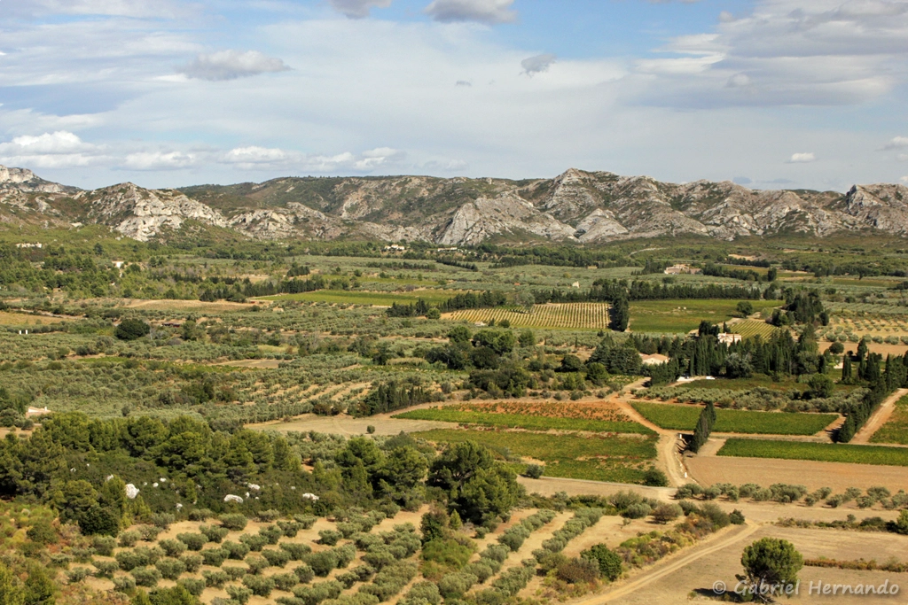Panorama en direction des Alpilles