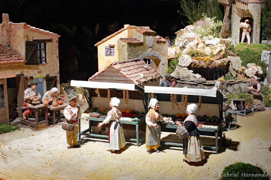 Village provençal avec ses santons