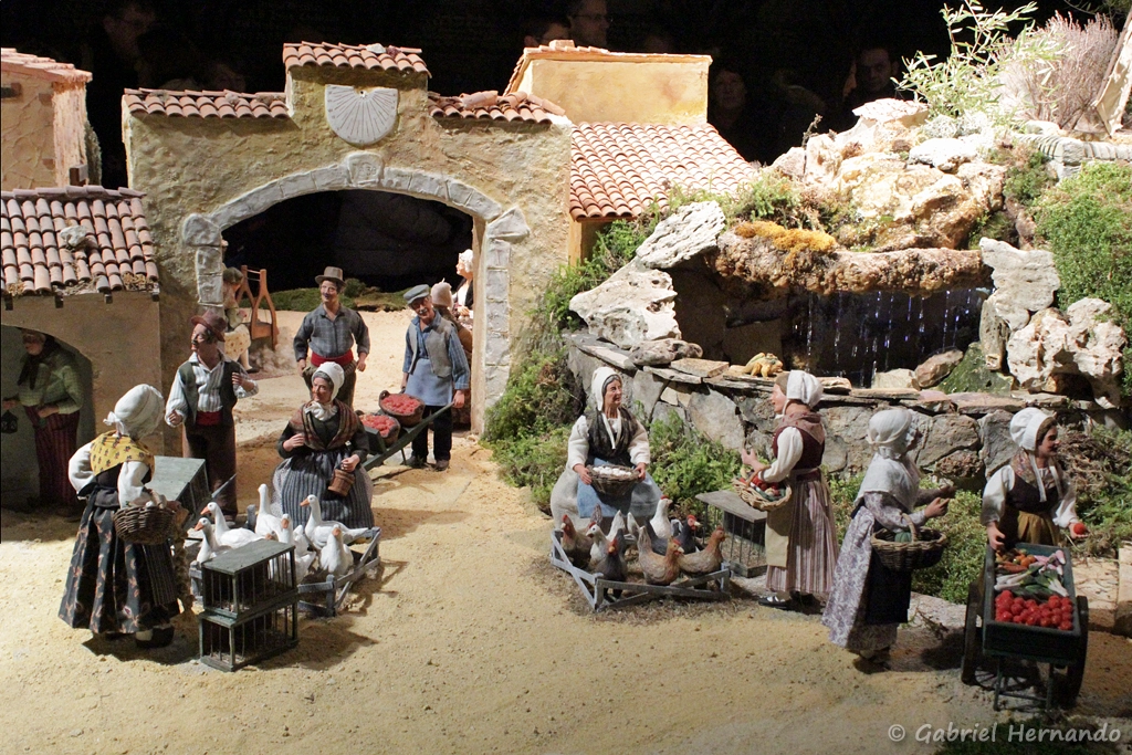 Village provençal avec ses santons