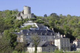 Les deux châteaux, depuis les jardins du château
