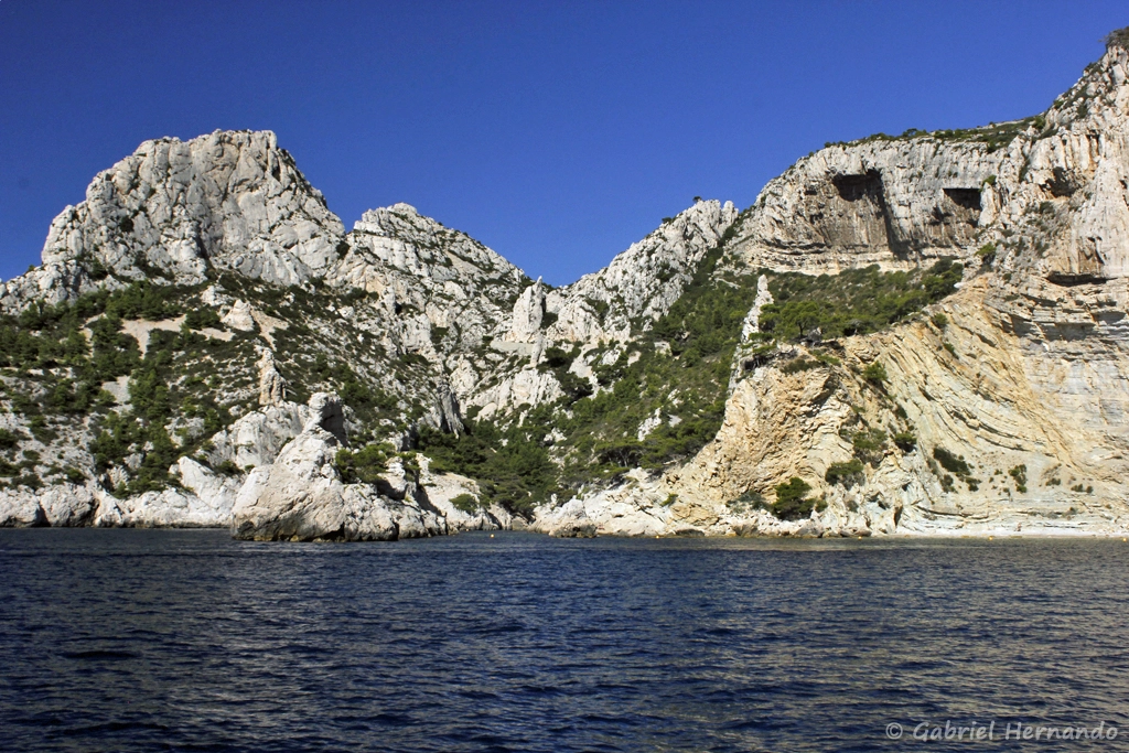 La calanque de Sugiton et le Torpilleur