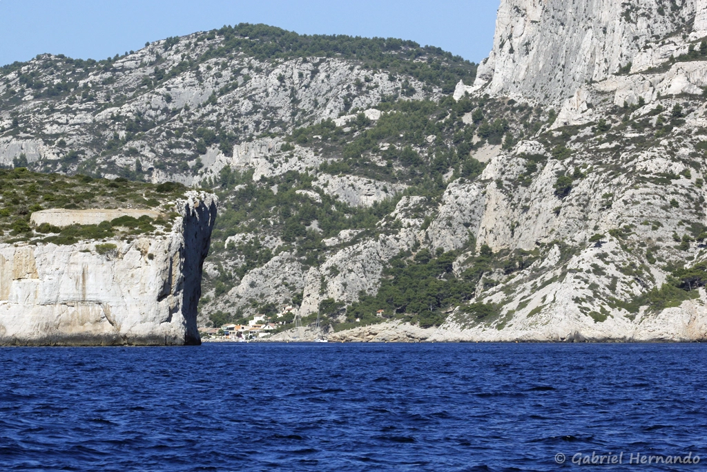 Calanque Morgiou derrière le Cap Morgiou