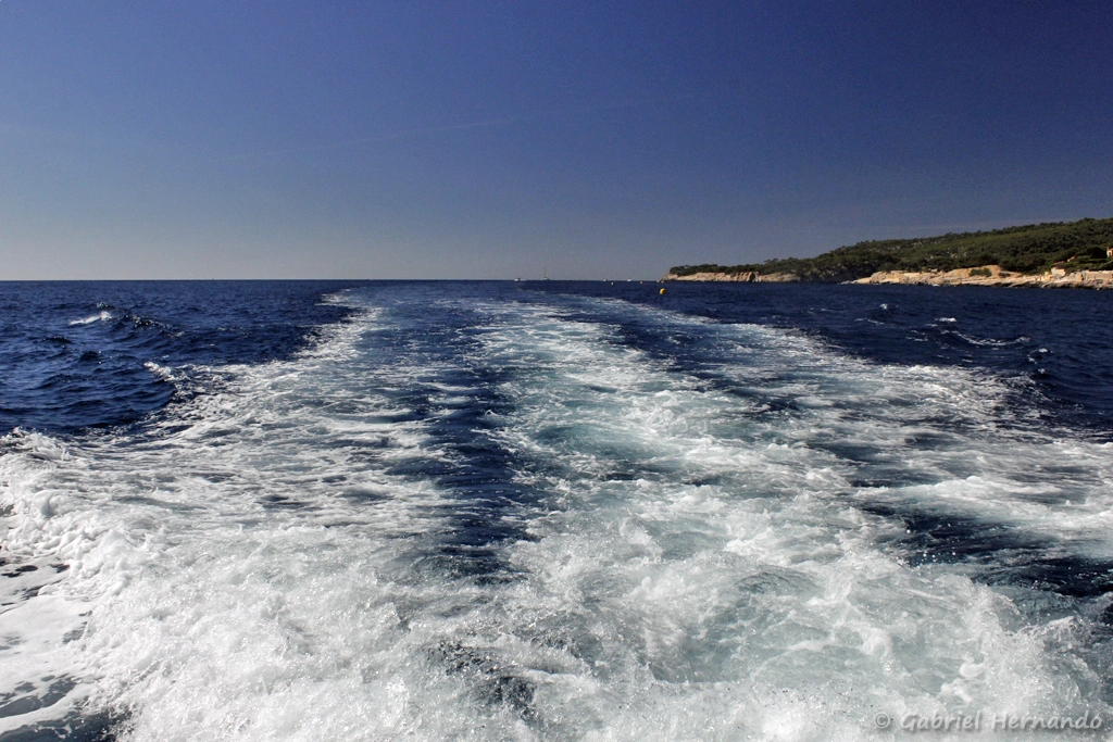 Sillage du bateau