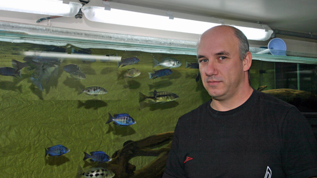 Gabriel Hernando, dans la fishroom