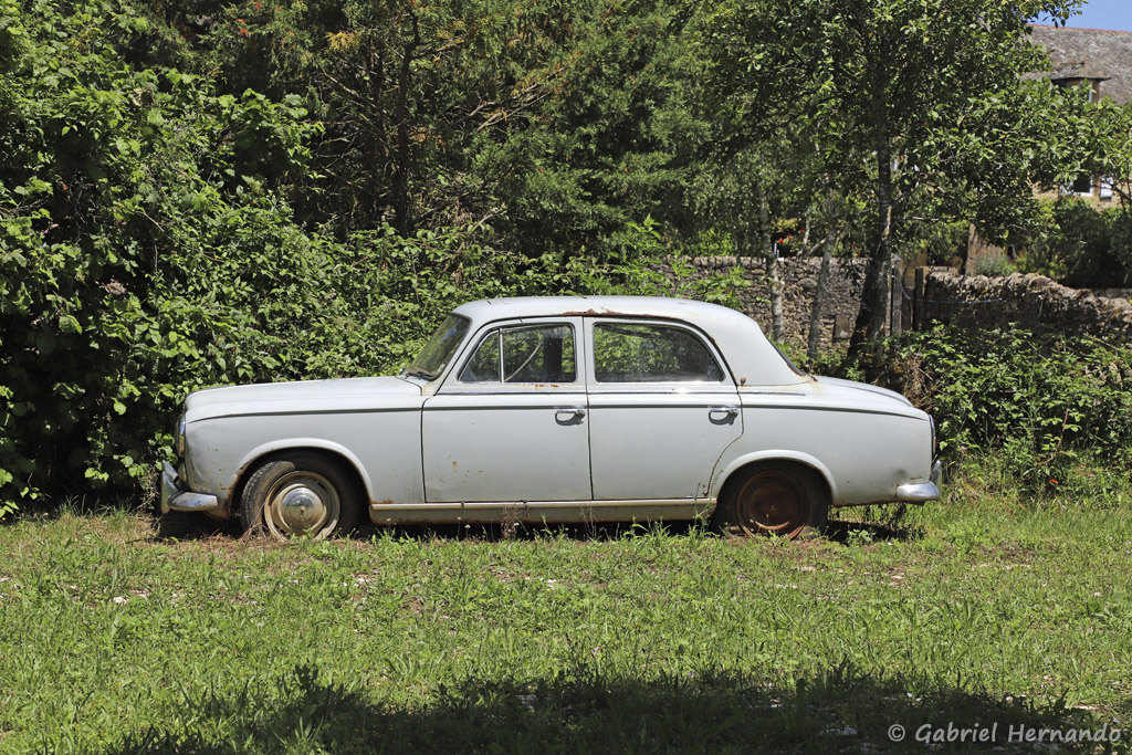 Peugeot 403 à l'abandon