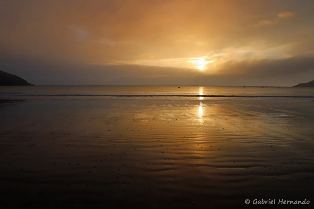 Lever de soleil sur la mer