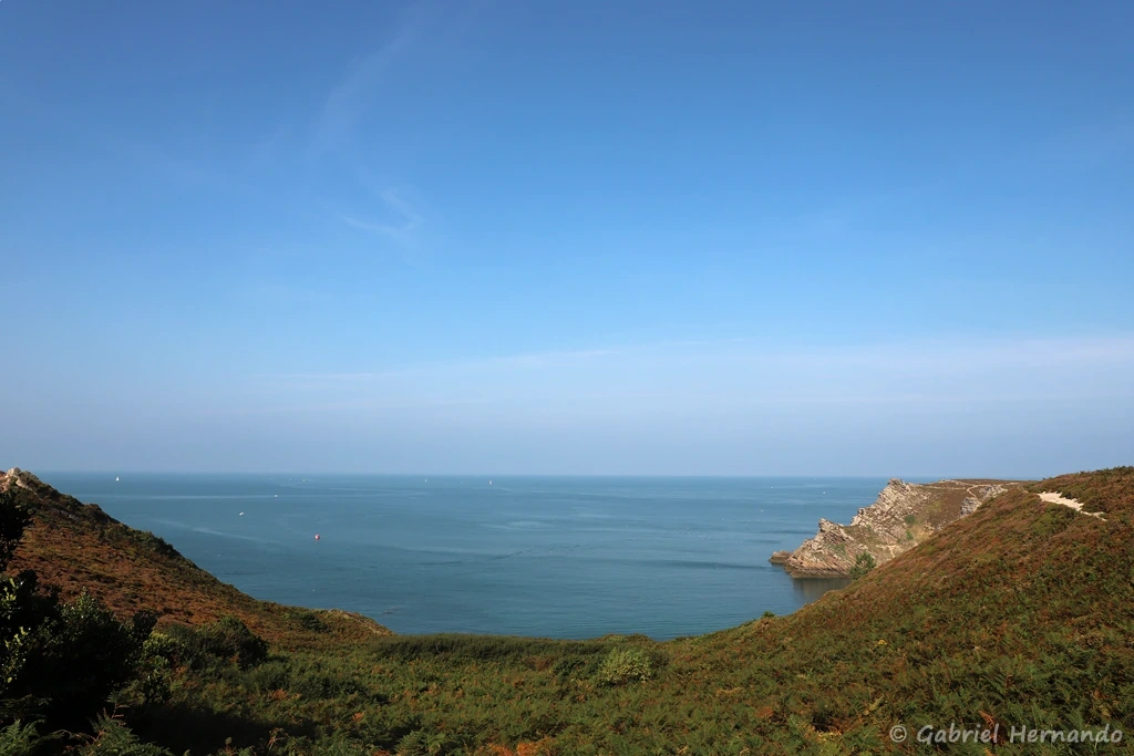 Crique du Port Blanc, depuis la lande