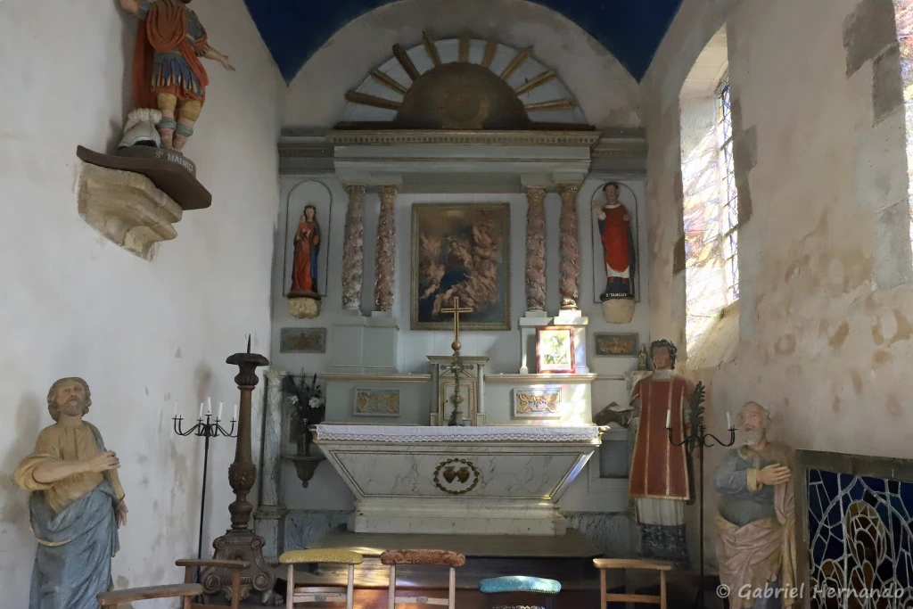 Chapelle du château et son retable
