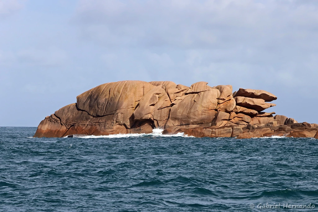 Le granite érodé de la côte