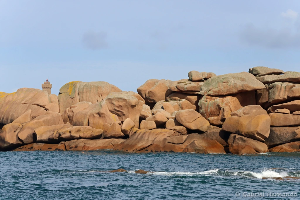 Le granite érodé de la côte