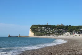 Le cap Fagnet, depuis la plage