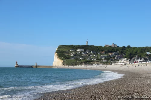 Le cap Fagnet, depuis la plage