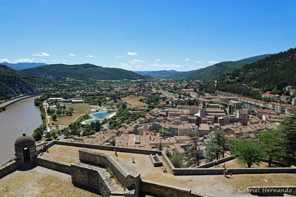 Vue sur Sisteron, depuis la citadelle