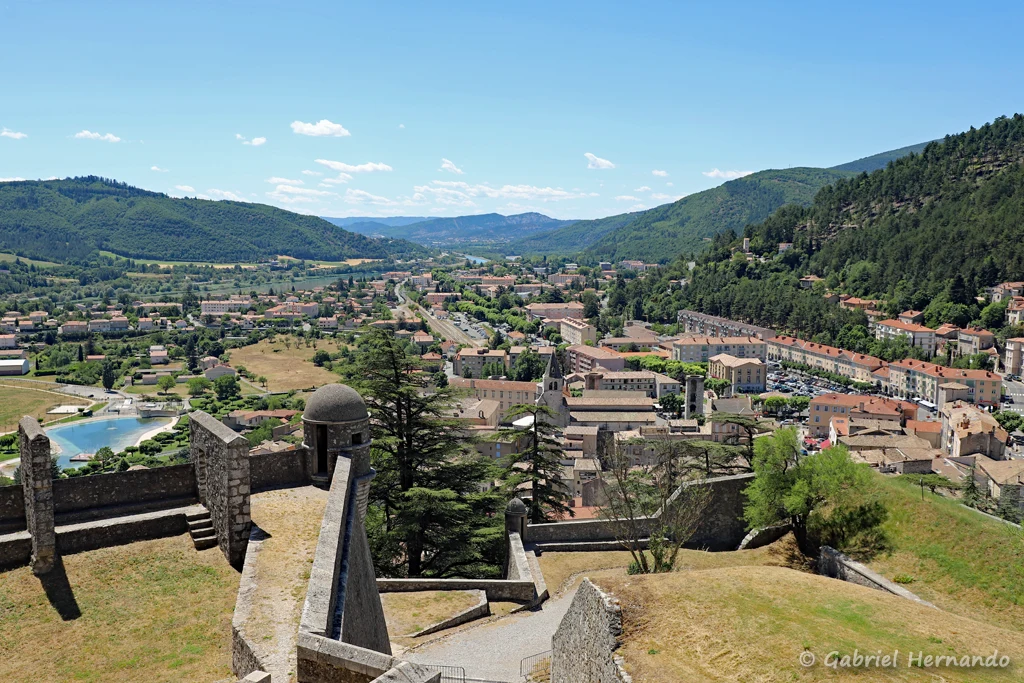 Vue sur Sisteron, depuis la citadelle