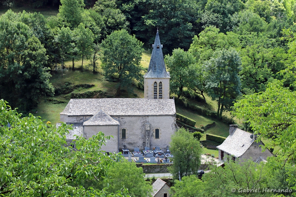 Eglise Sainte Madeleine, depuis la partie haute du village médiéval