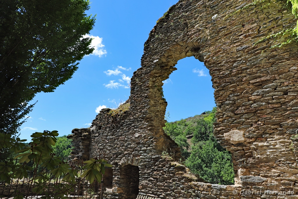 Ruines de la cour ouest du château