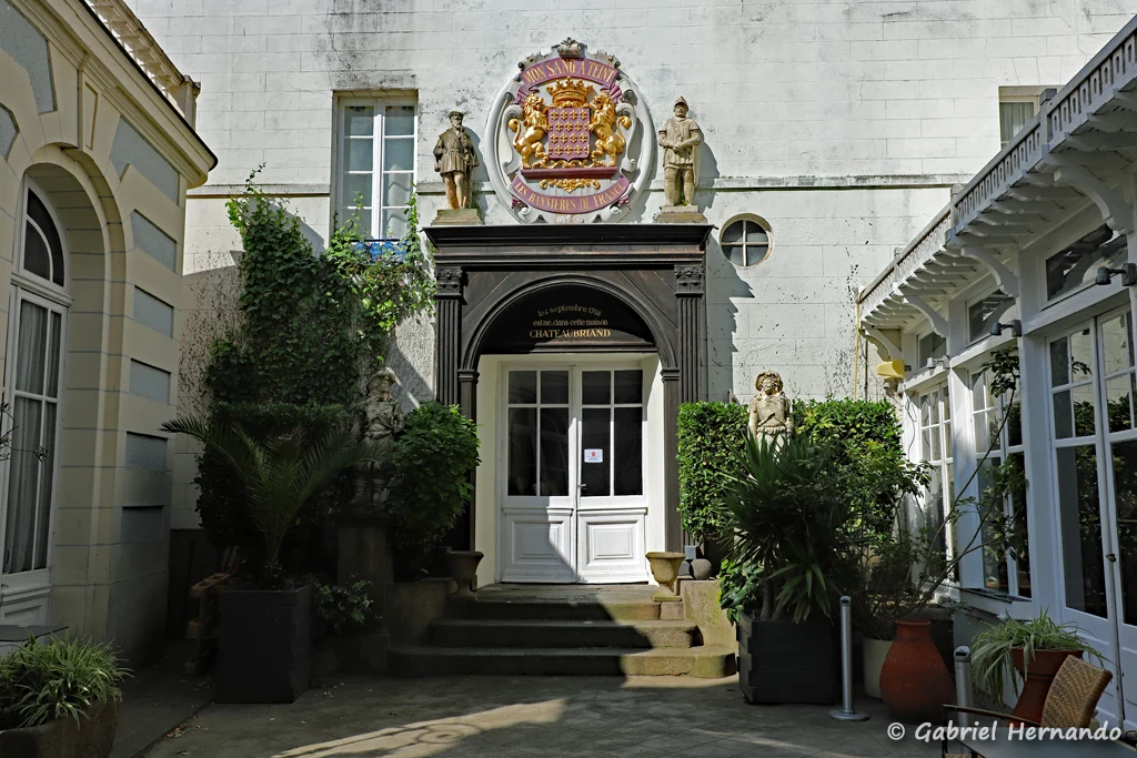 Maison où naquis Chateaubriand, en 1768, située au numéro 3 de la rue Chateaubriand