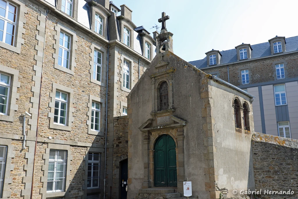 Chapelle Saint Aaron, consacrée en 1621 et construite sur le point culminant du rocher de Saint-Malo