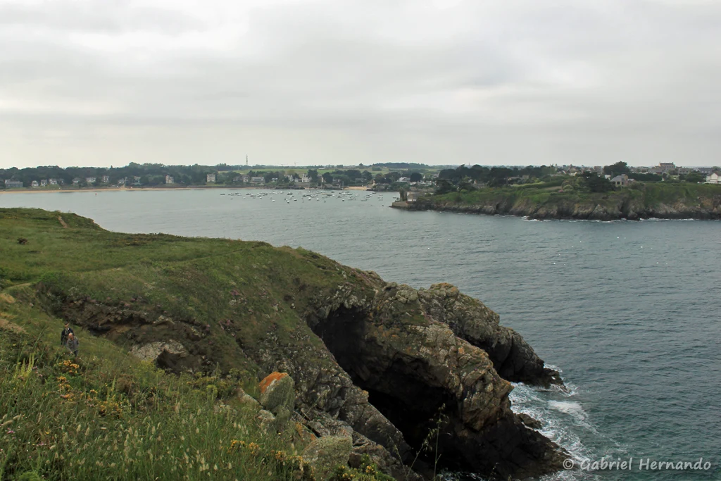 Pointe de Rothéneuf, depuis l'île Besnard