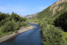 La Durance, en aval du pont de Rochebrune