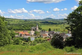 Le village de Chiddes, depuis le Mont Charlet