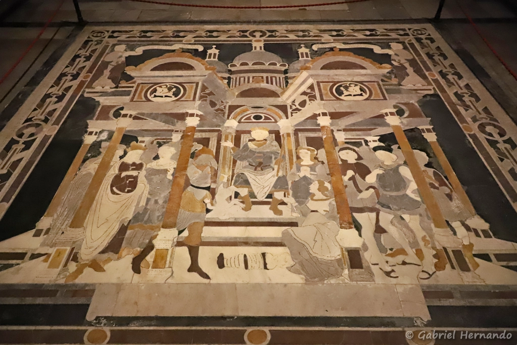 Mosaïque au sol de la cathédrale Sans Martino