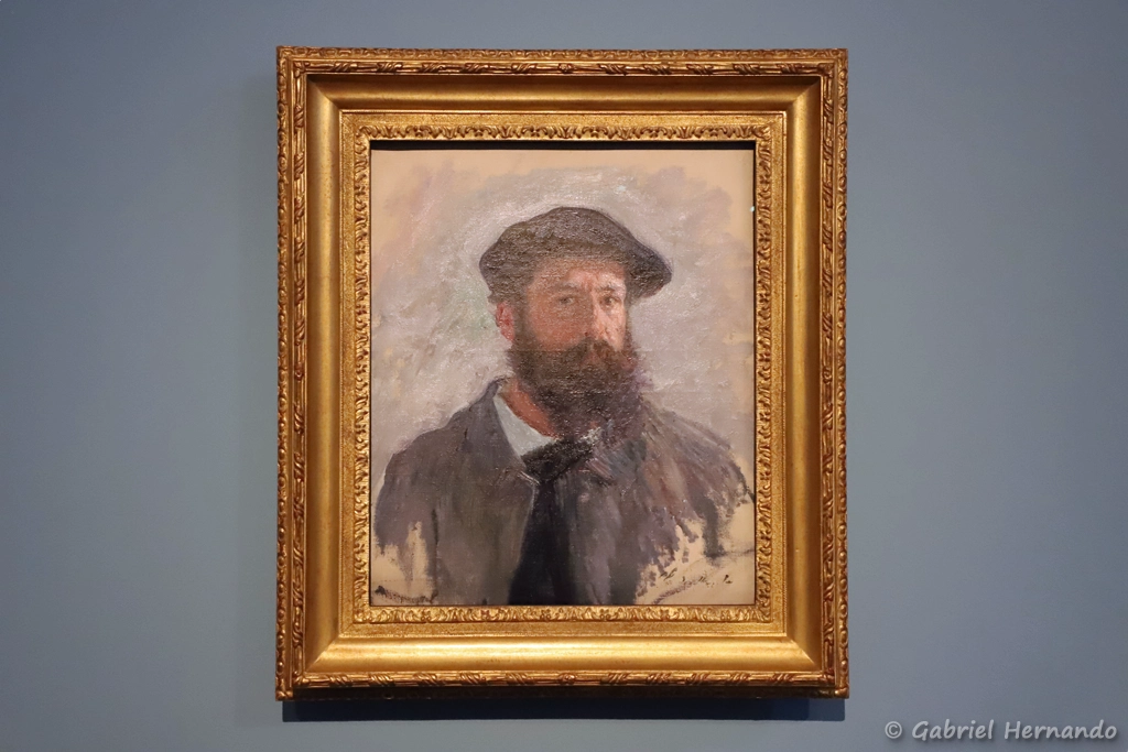 Autoportrait de Claude Monet coiffé d'un béret