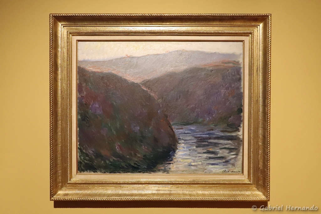 Vallée de la Creuse, effet du soir, huile sur toile