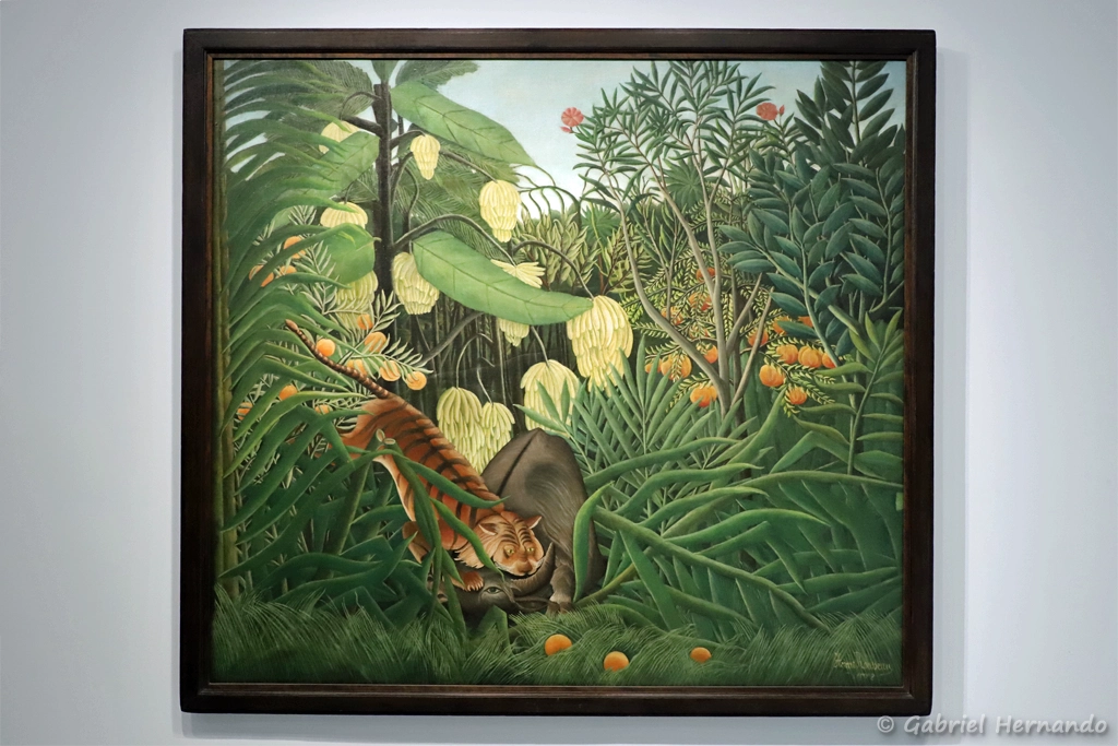Combat de tigre et de buffle - Henri Rousseau