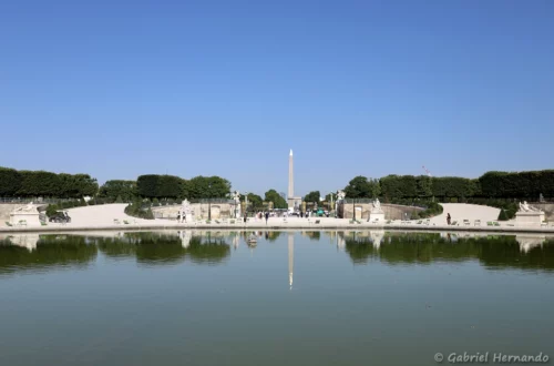 Le bassin octogonal, vers la Concorde