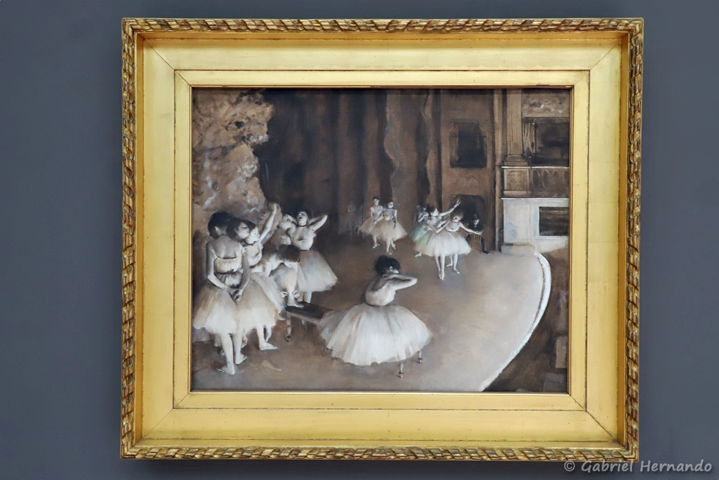 Répétition d'un ballet sur la scène - Edgar Degas
