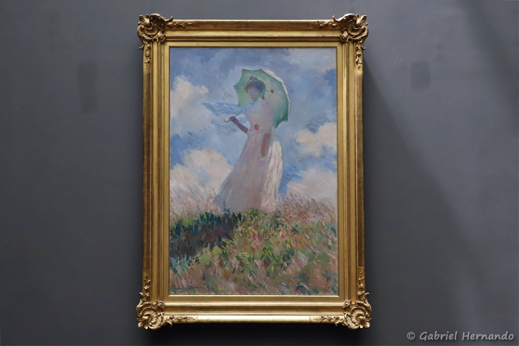 Essai de figure en plein-air, vers la gauche - Claude Monet