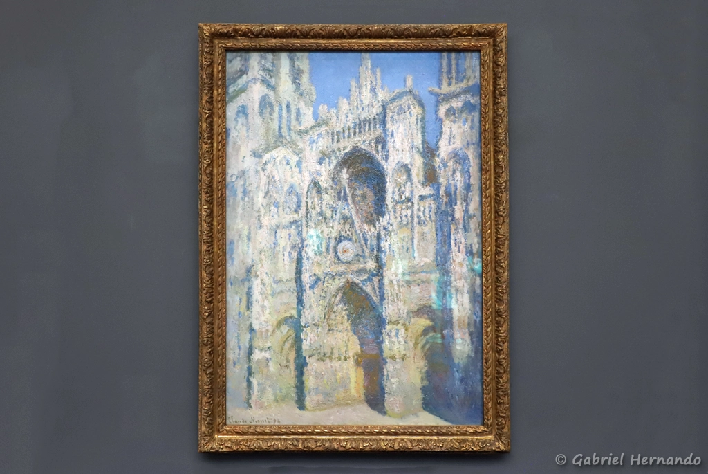 La Cathédrale de Rouen, Le portail et la tour Albane, plein soleil, dit aussi Harmonie bleue et or - Claude Monet