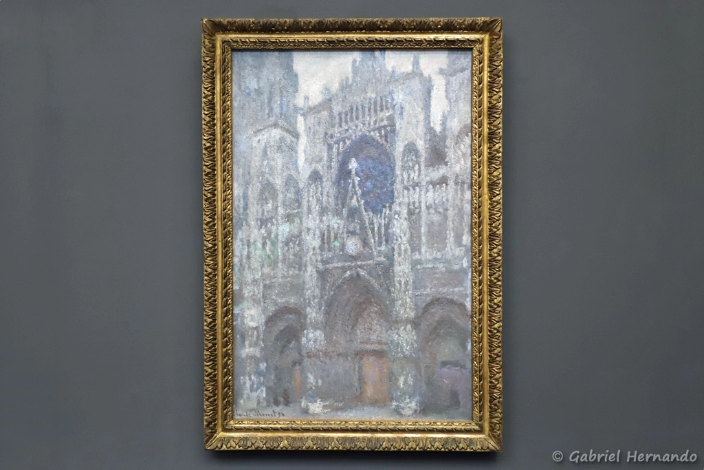 La Cathédrale de Rouen, le portail, temps gris, dit aussi Harmonie grise - Claude Monet