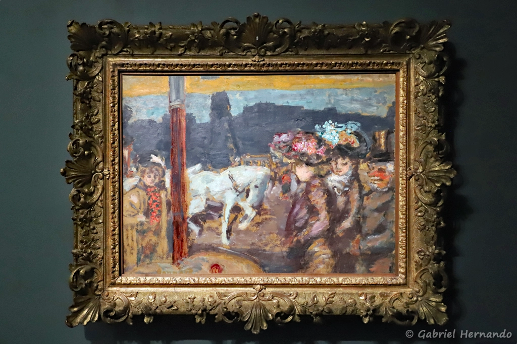 Chevaux et filles au bois, dit aussi La Place Clichy - Pierre Bonnard