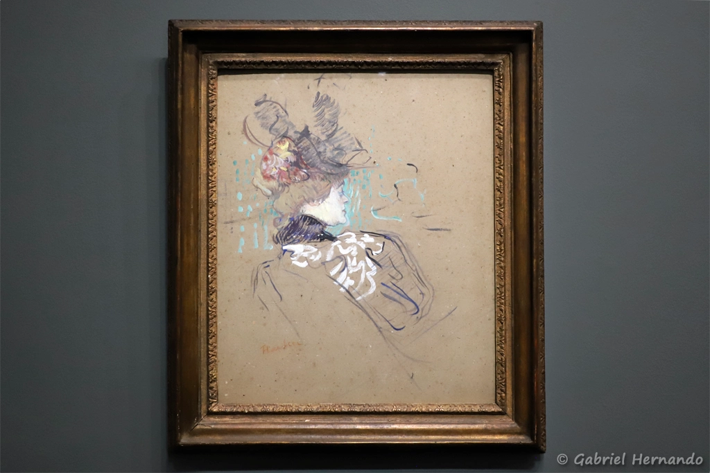 Femme de profil, dit aussi Madame Lucy - Henri de Toulouse-Lautrec