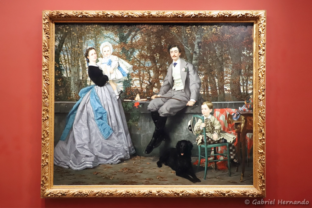 Portrait du marquis et de la marquise de Miramon et leurs enfants - James Tissot