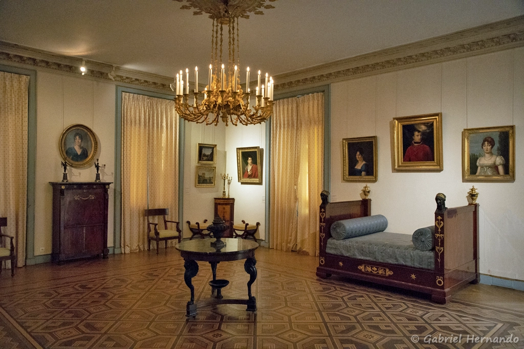 La chambre, de style Empire