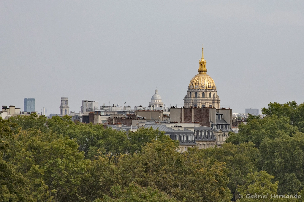 Vue sur Paris et le dôme des Invalides
