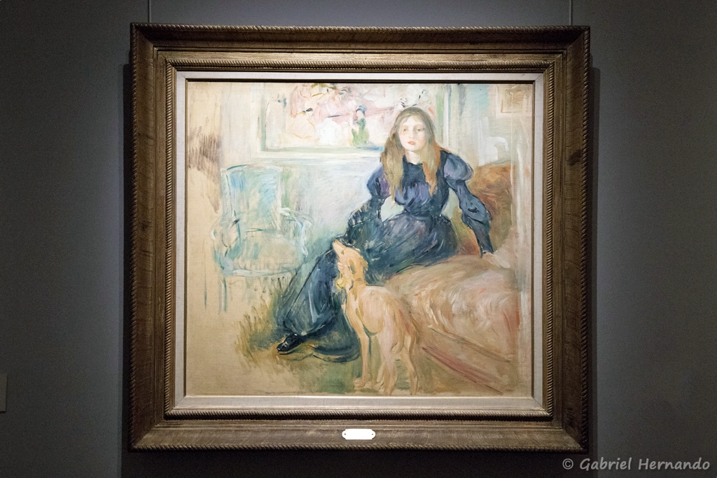 Julie Manet et sa levrette Laërte