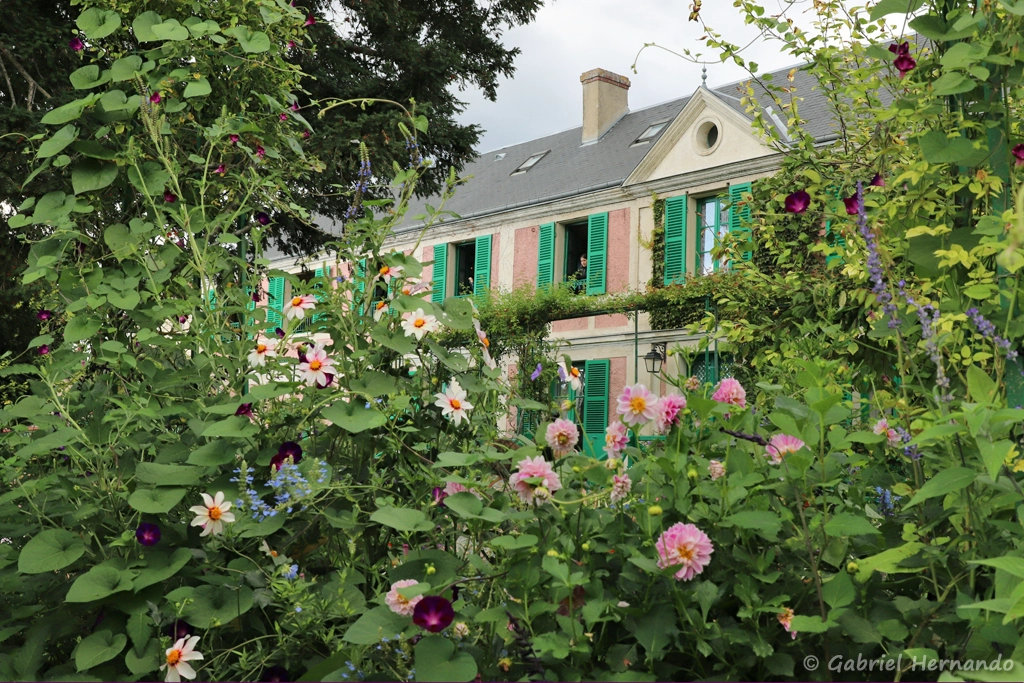 La maison avec les fleurs d'été