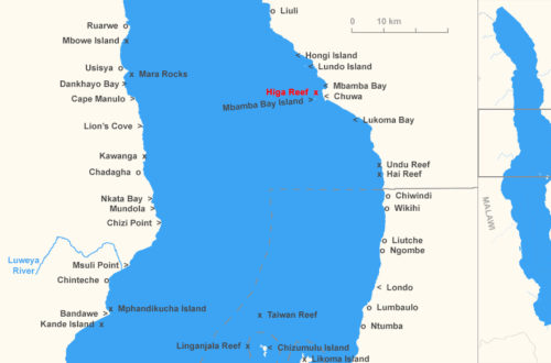 Localisation de Higga Reef (Tanzanie)