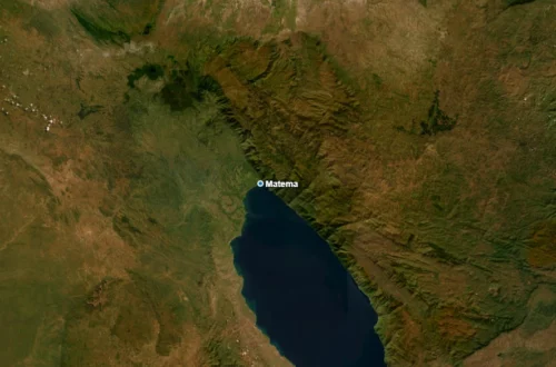 Carte satellite de Matema