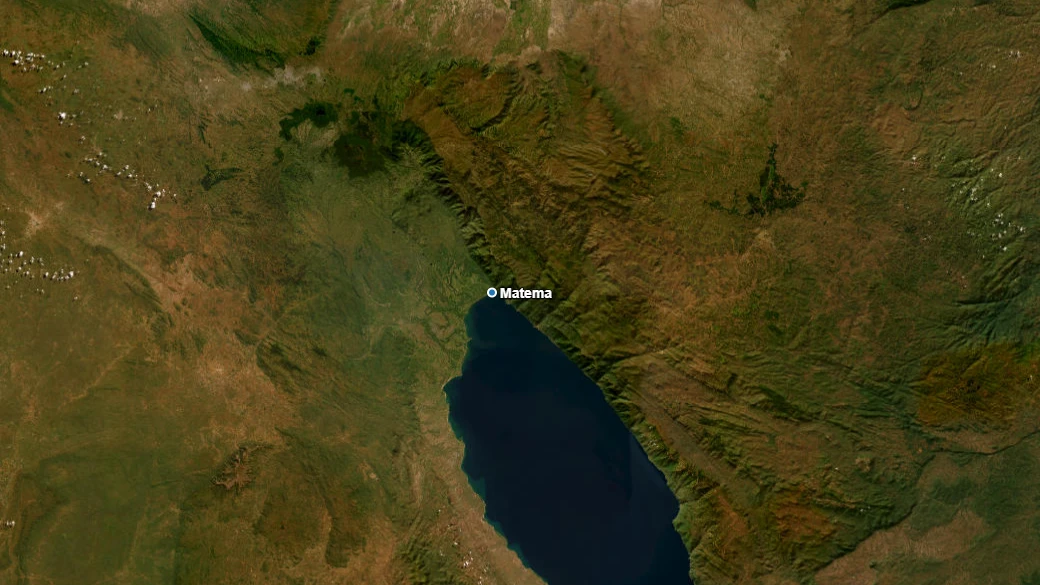 Carte satellite de Matema